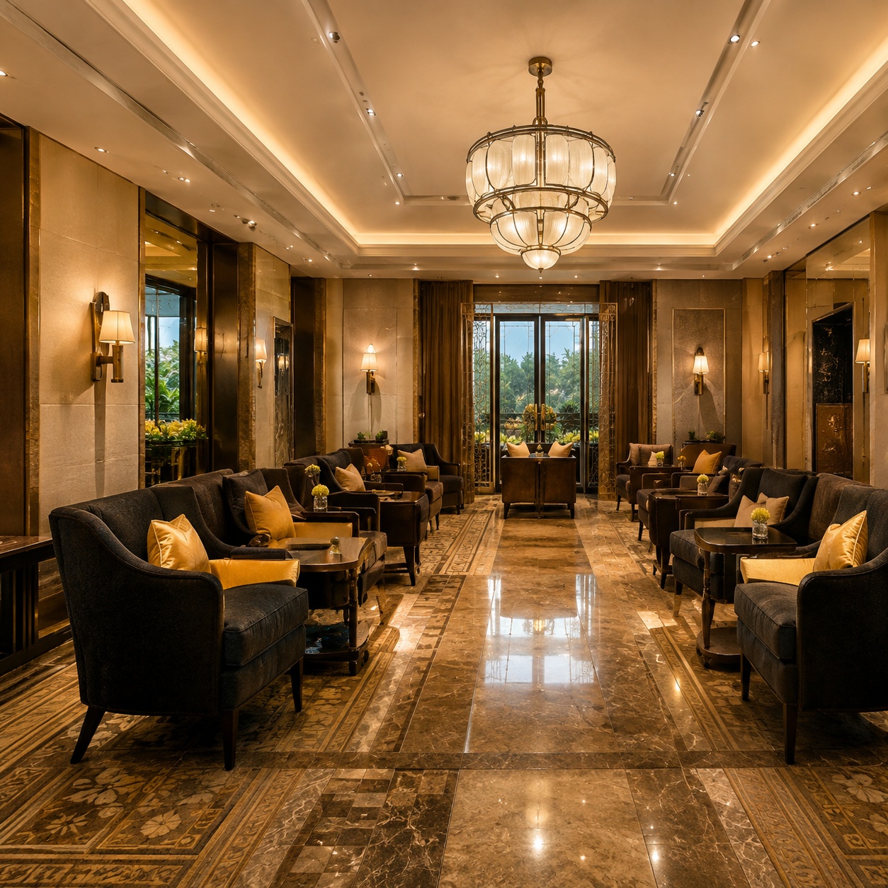 Grand Luxury Lobby and Lounge